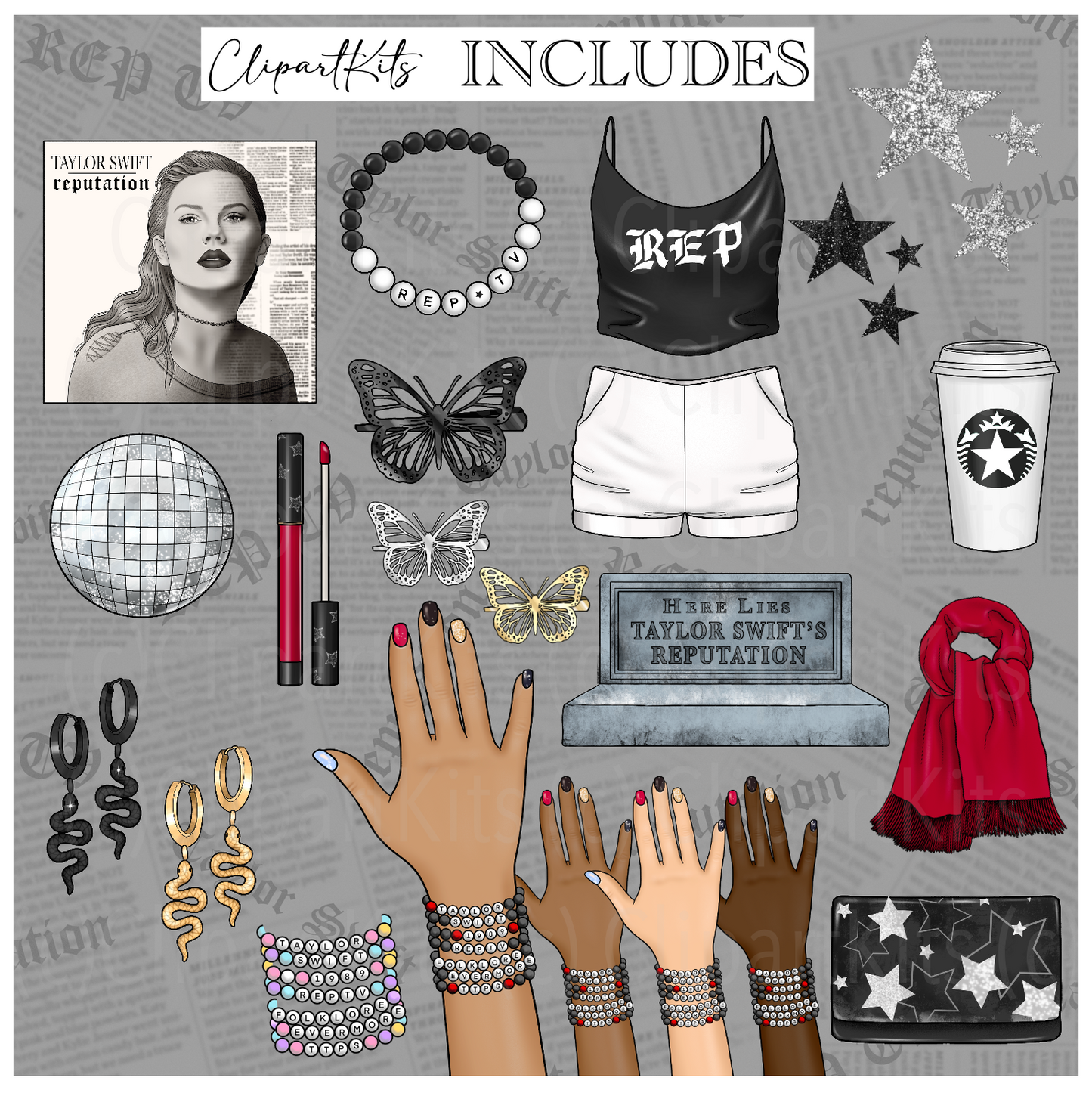 November Limited Edition Art Set | Complete Clipart Set