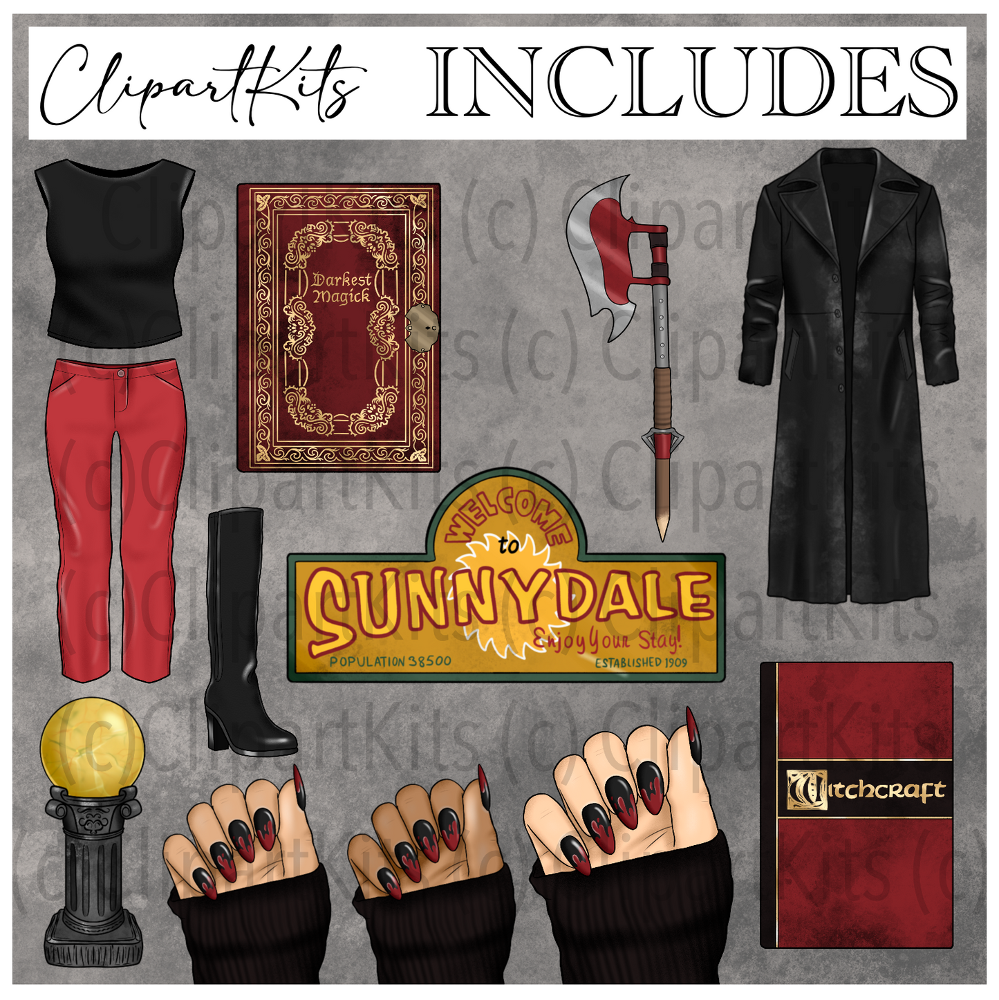 June Limited Edition Art Set | Complete Clipart Set
