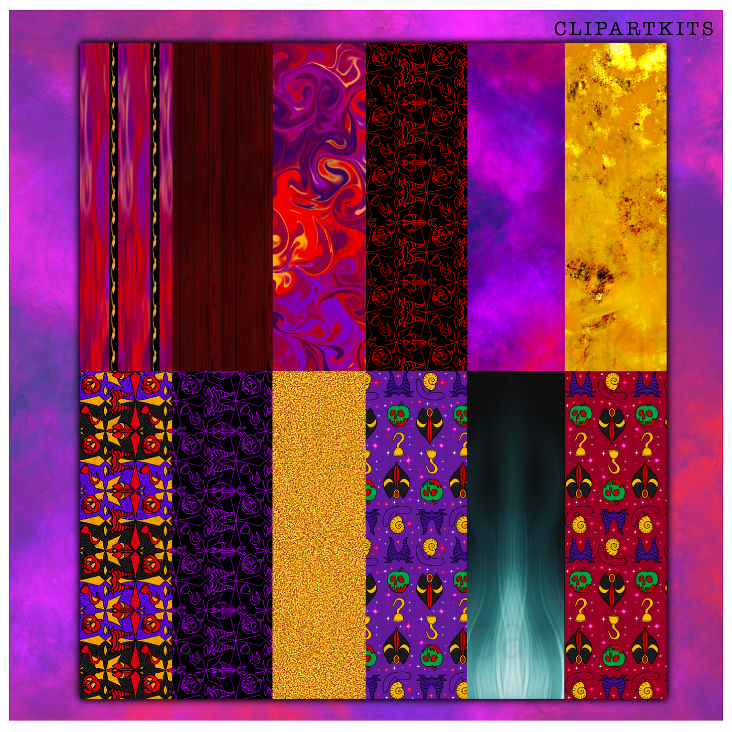 Chillin Like a Villain -July Limited Edition Art Set | Complete Clipart Set