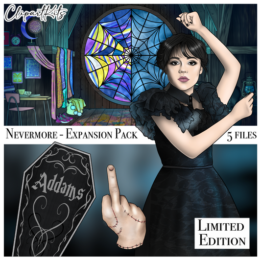 Nevermore Expansion - August Limited Edition Art Set Add-On | Clipart Set