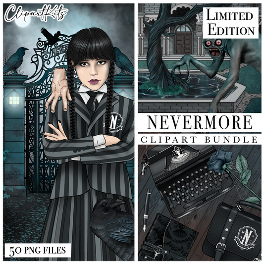Nevermore - August Limited Edition Art Set | Complete Clipart Set