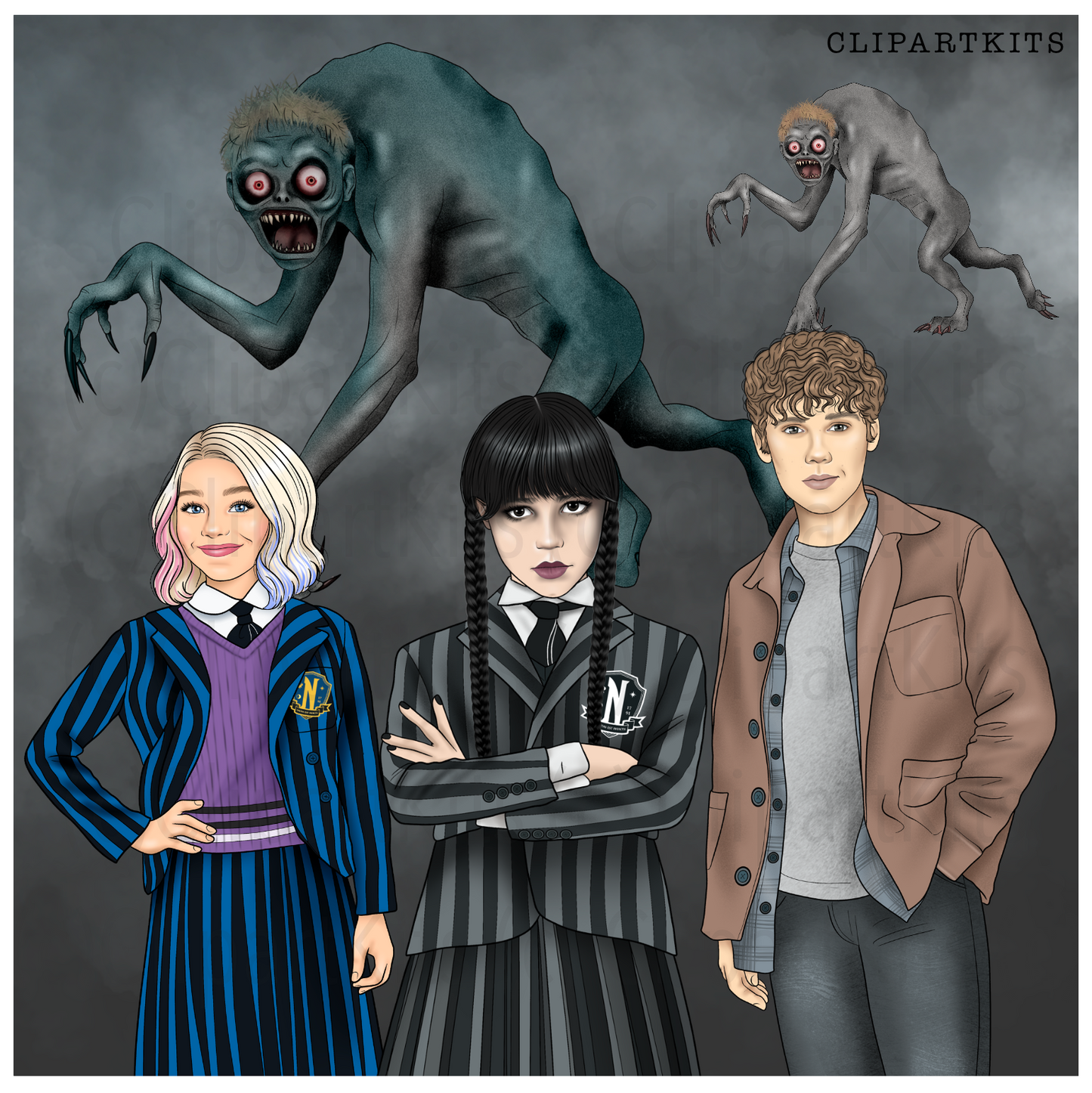 Nevermore - August Limited Edition Art Set | Complete Clipart Set