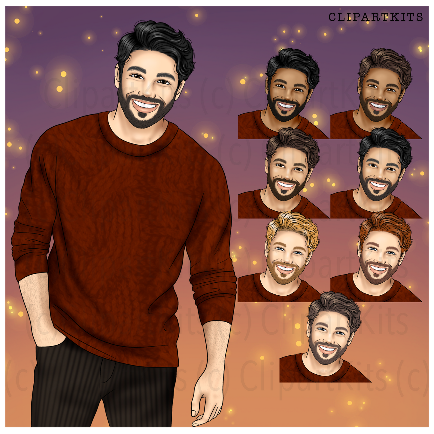 Fall Birthday | Complete Clipart Set