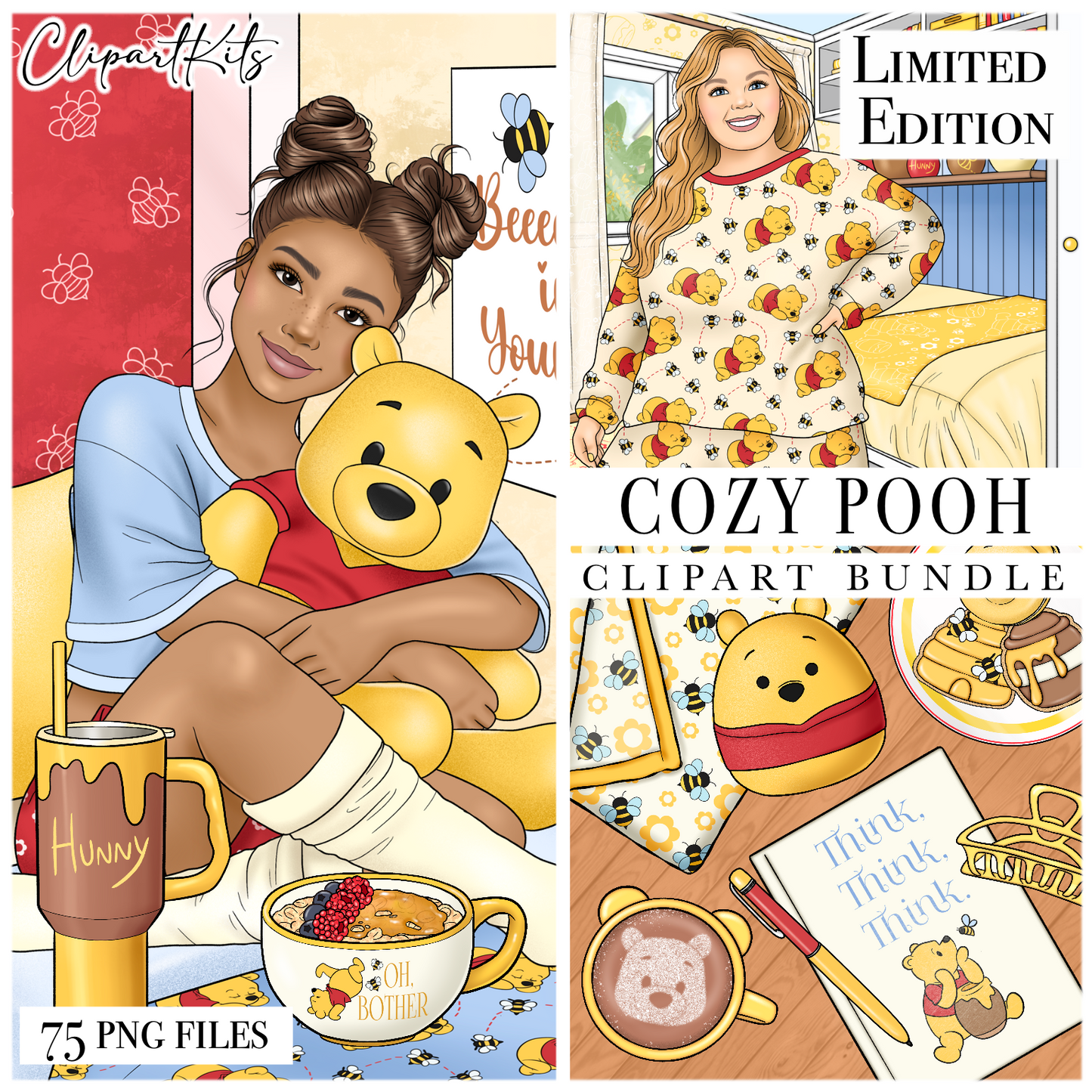 Cozy August Limited Edition Art Set | Complete Clipart Set