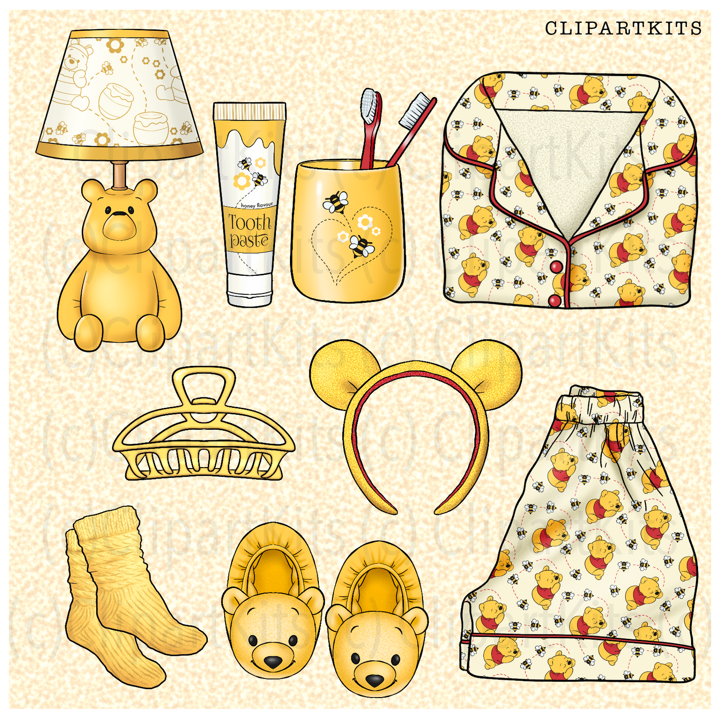 Cozy August Limited Edition Art Set | Complete Clipart Set
