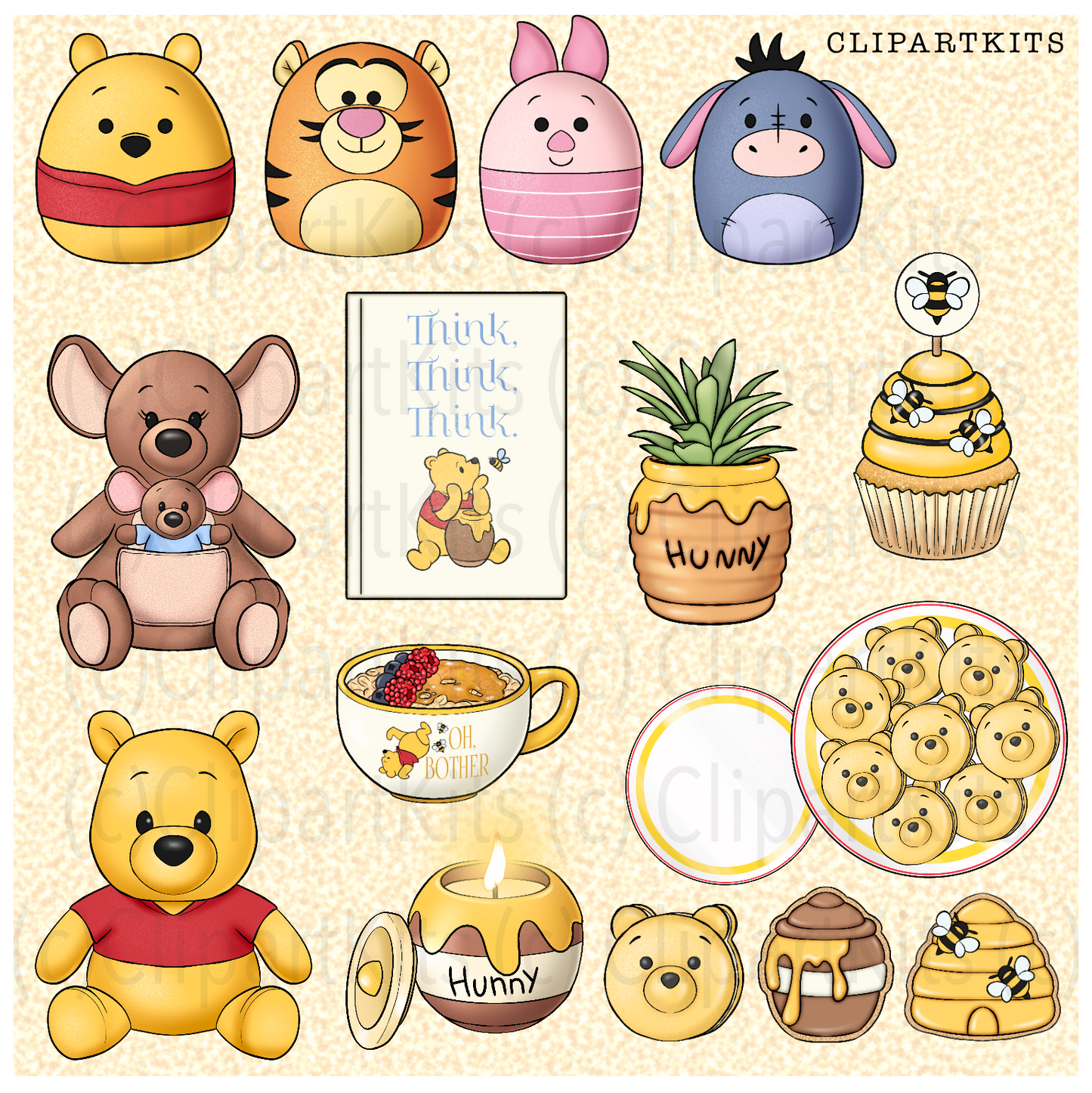 Cozy August Limited Edition Art Set | Complete Clipart Set