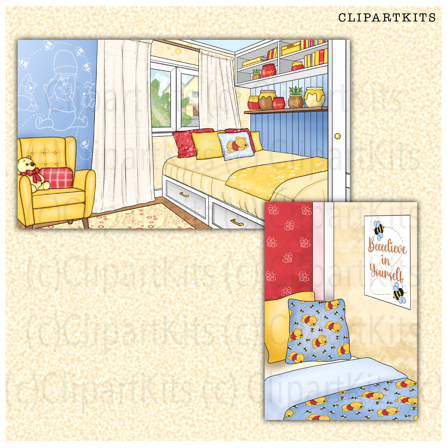 Cozy August Limited Edition Art Set | Complete Clipart Set
