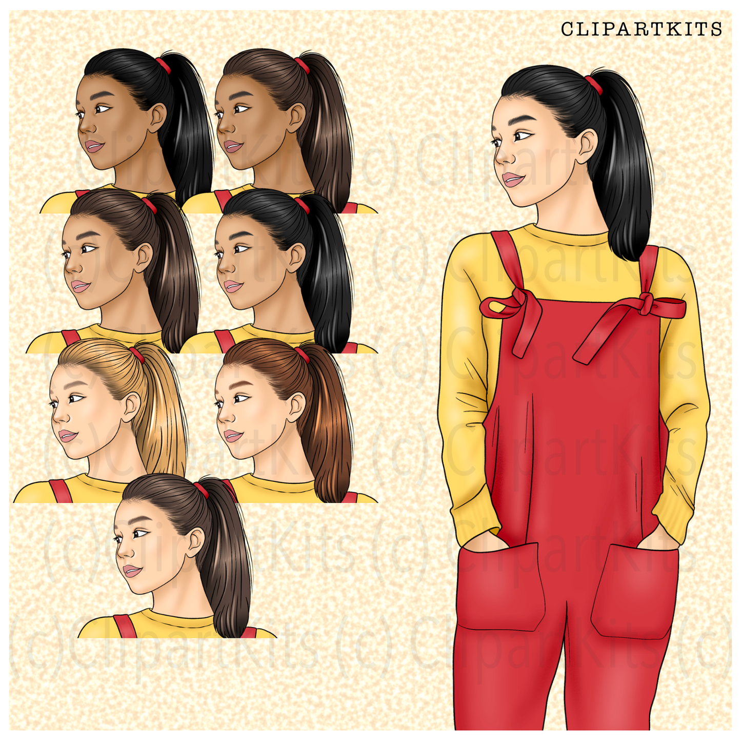 Cozy August Limited Edition Art Set | Complete Clipart Set