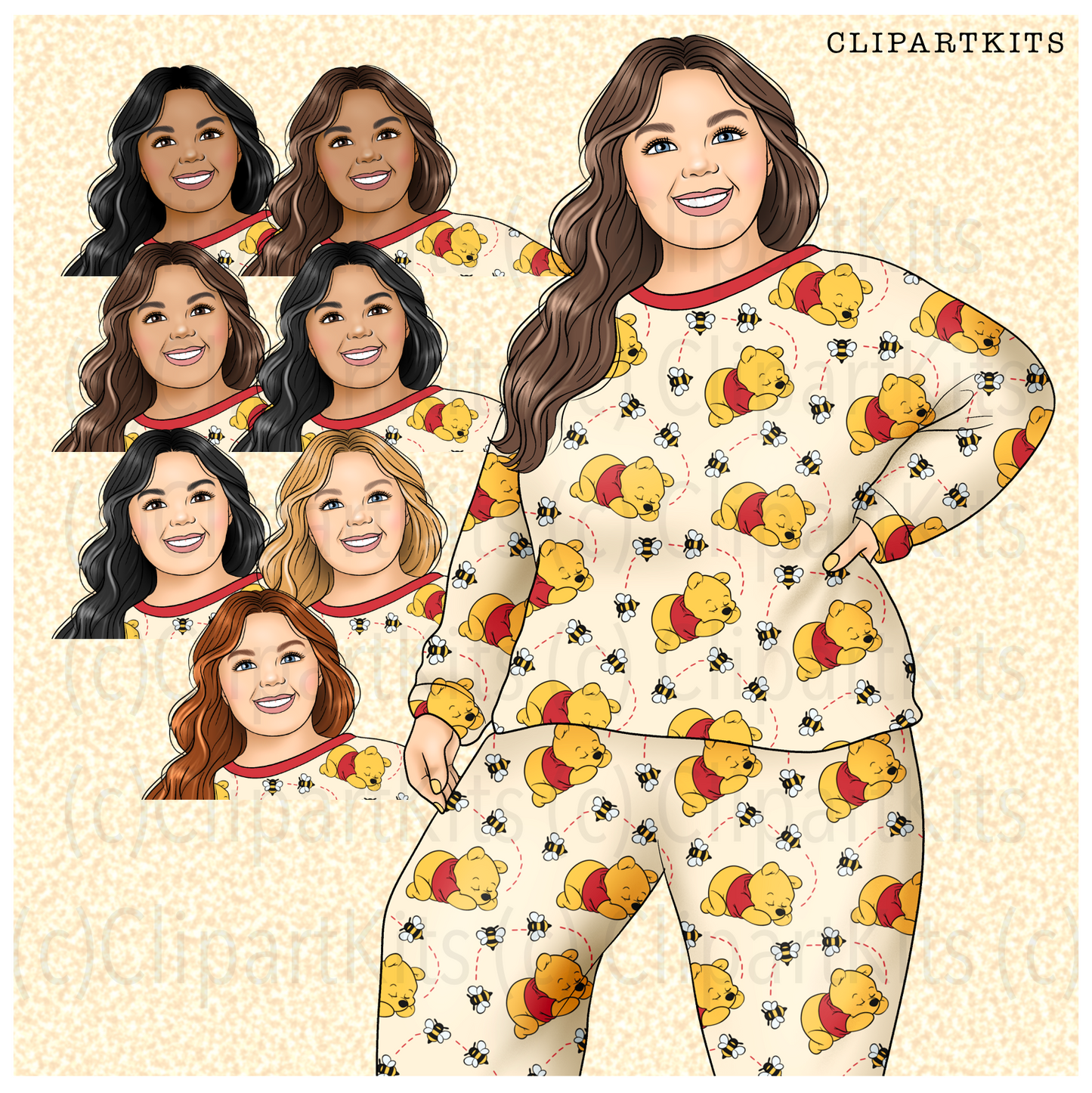 Cozy August Limited Edition Art Set | Complete Clipart Set