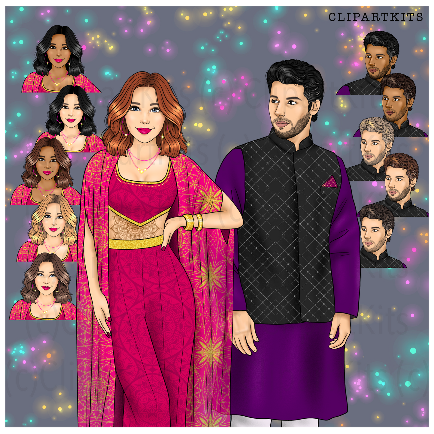 Diwali Dazzle | Complete Clipart Set