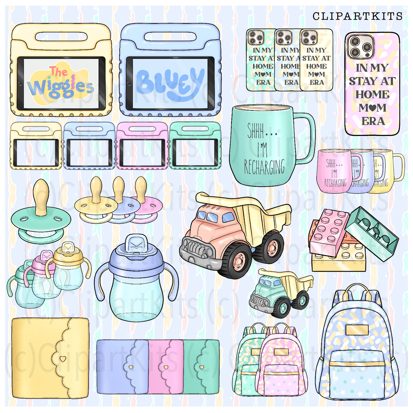 A Mom’s Life| Complete Clipart Set