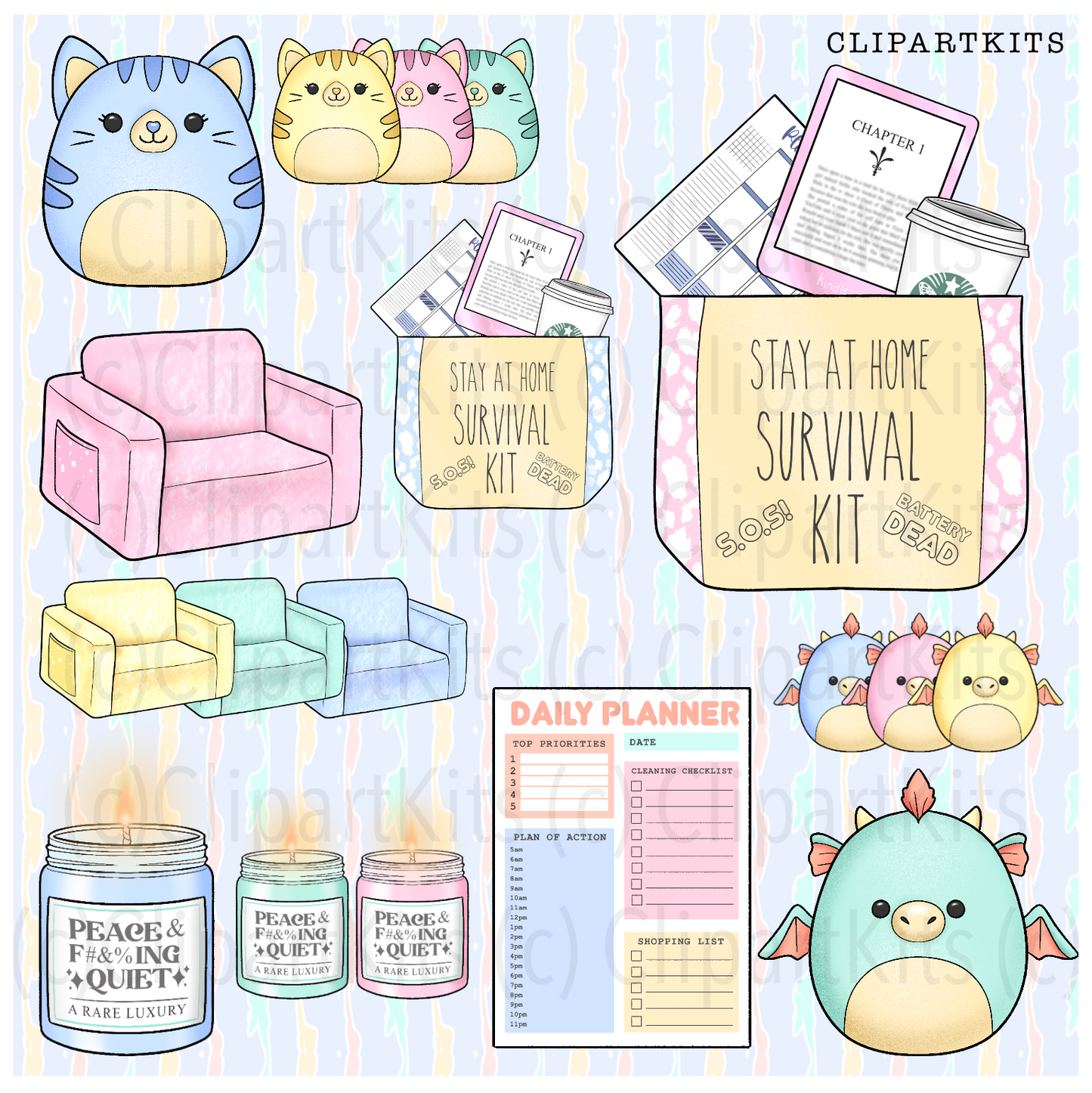 A Mom’s Life| Complete Clipart Set