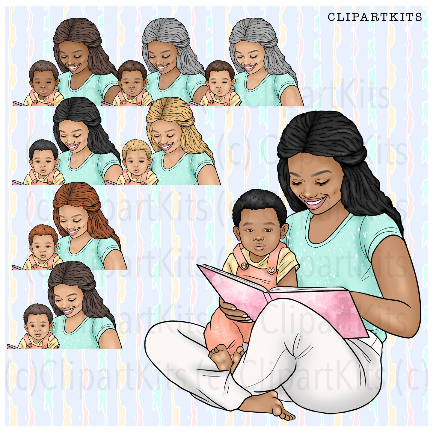 A Mom’s Life| Complete Clipart Set