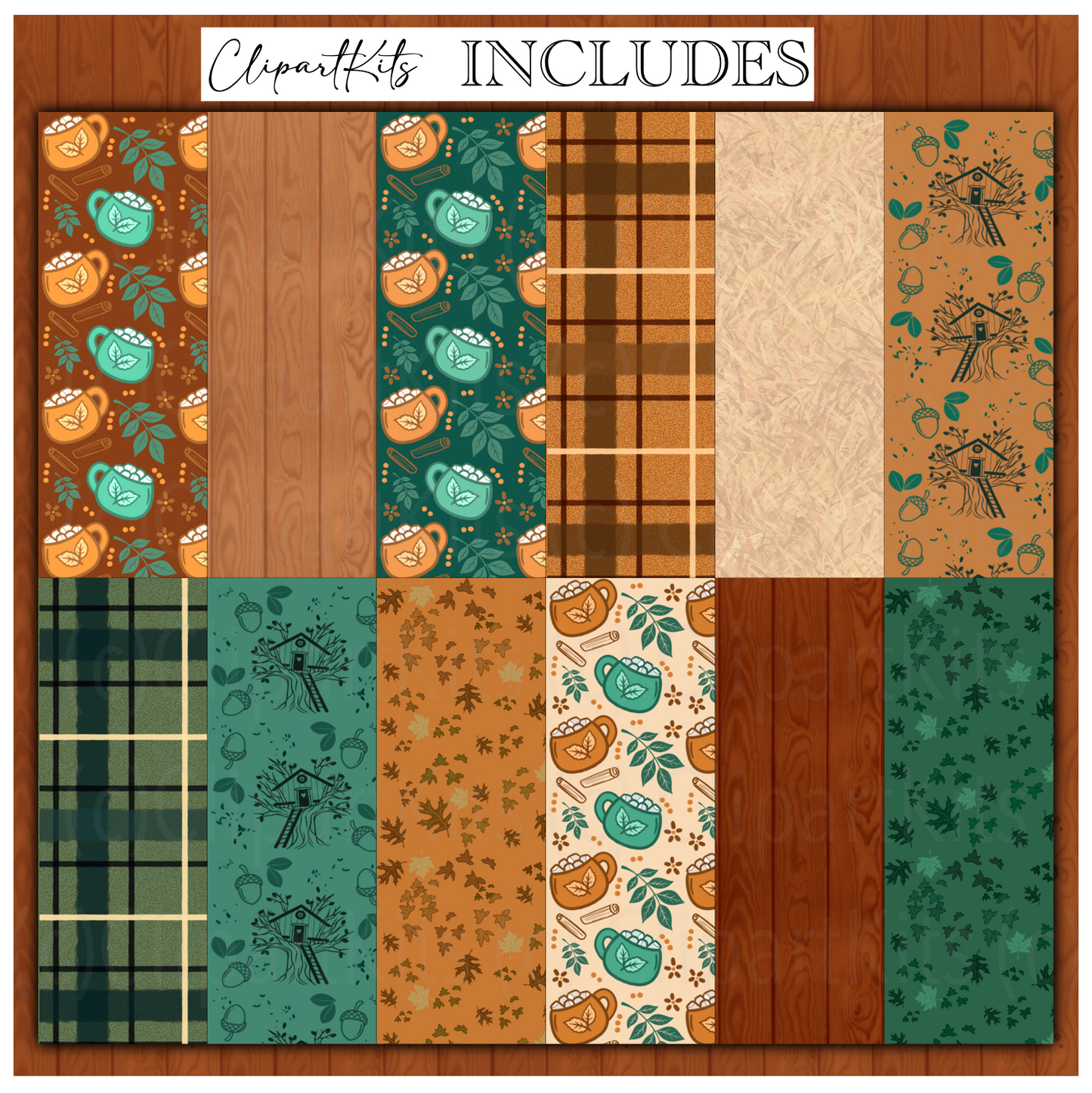 Cosy Treehouse | Complete Clipart Set