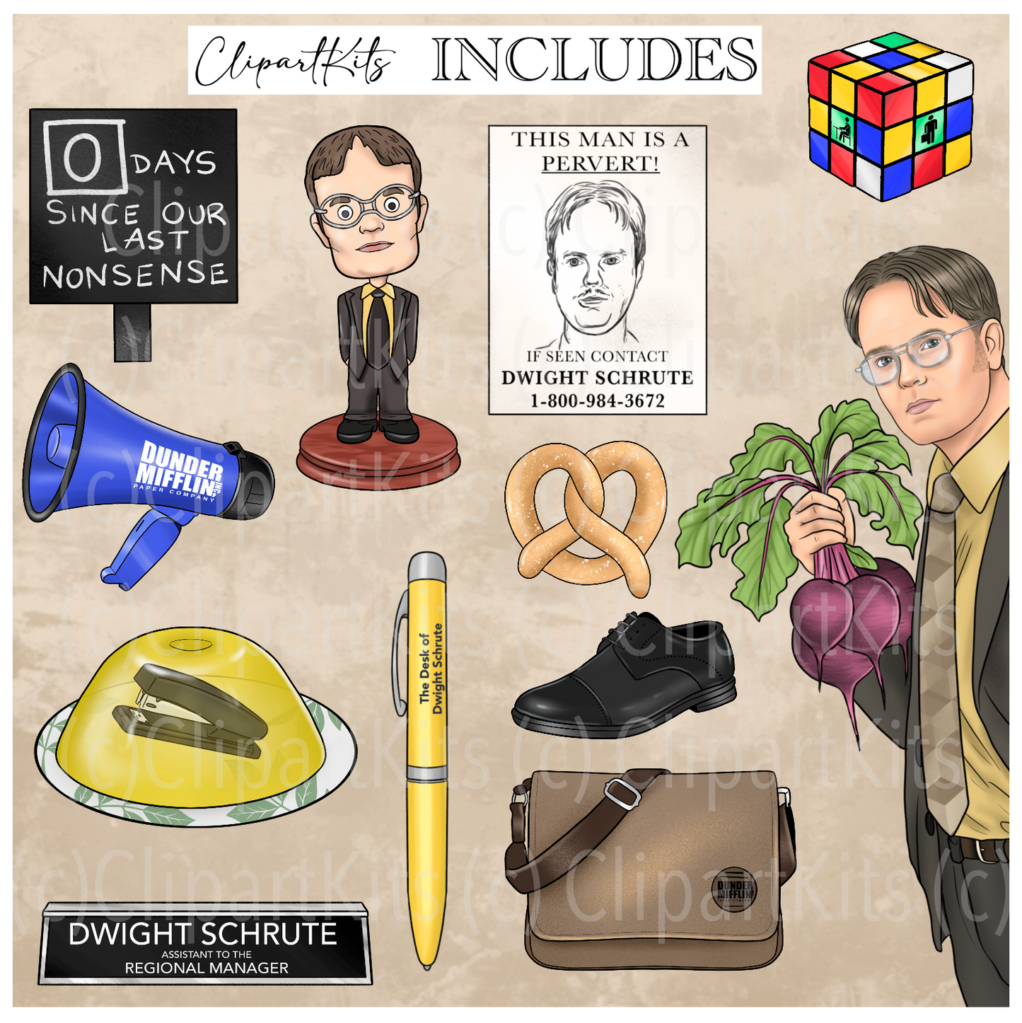 August Limited Edition Art Set | Complete Clipart Set