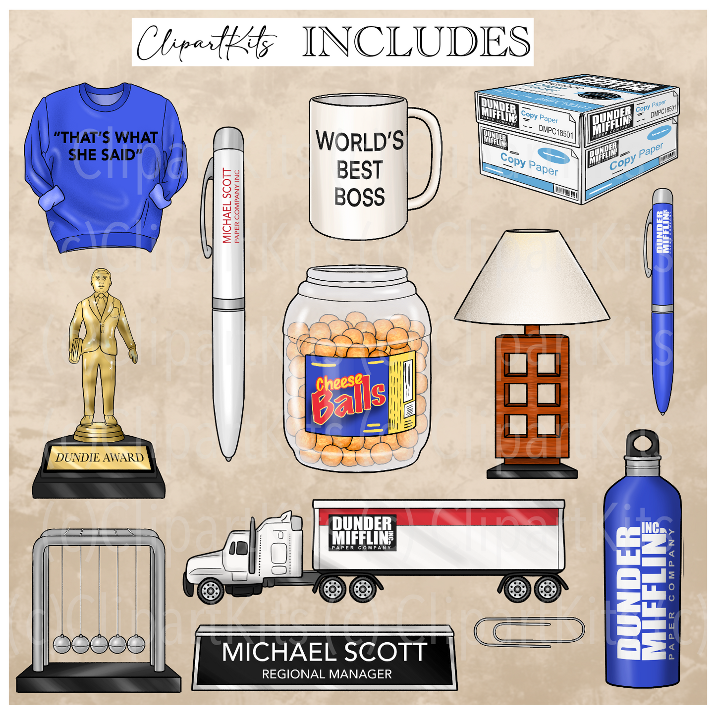 August Limited Edition Art Set | Complete Clipart Set