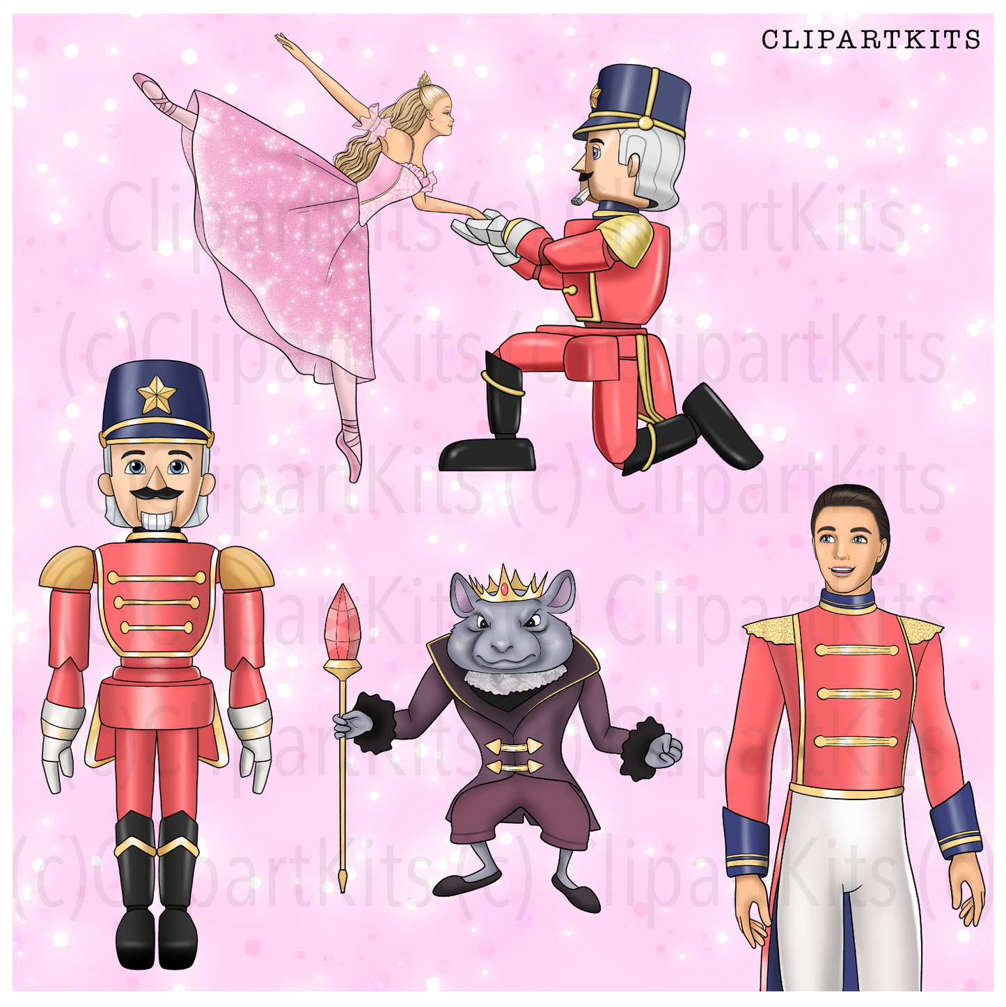 October Limited Edition Art Set - Nutcracker | Complete Clipart Set