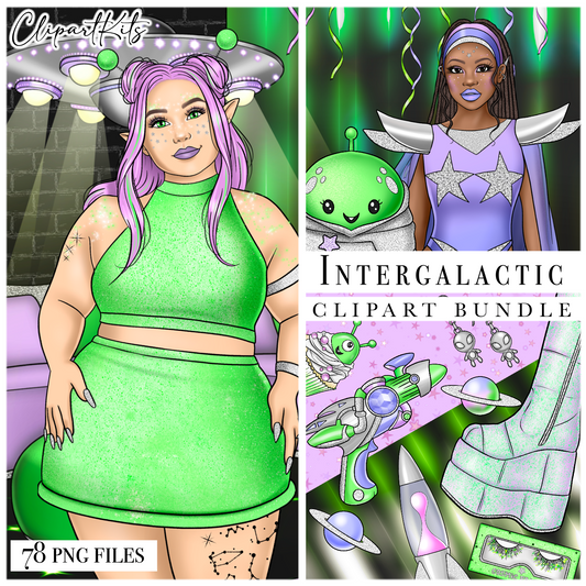 Intergalactic | Complete Clipart Set