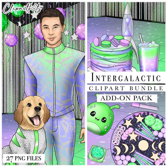 Intergalactic Add-On | Complete Clipart Set