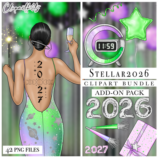 Stellar2026 New Year | Complete Clipart Set