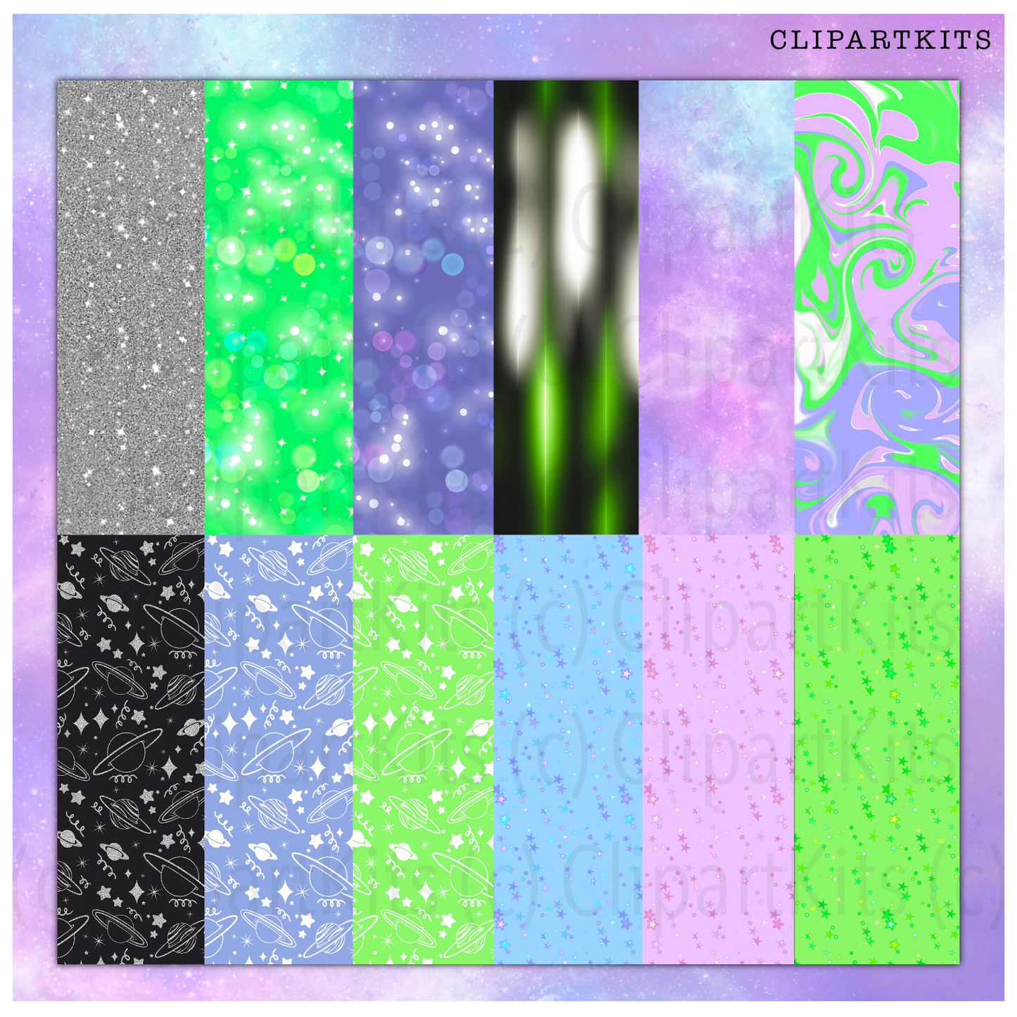 Intergalactic | Complete Clipart Set