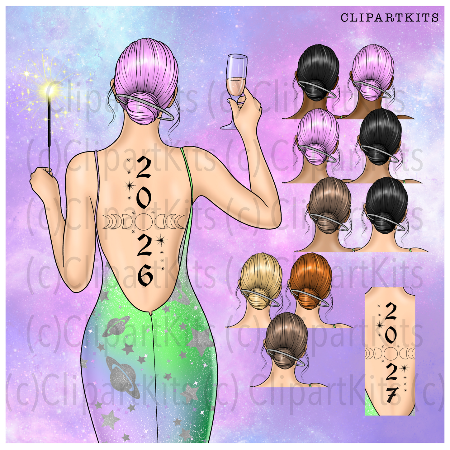Stellar2026 New Year | Complete Clipart Set