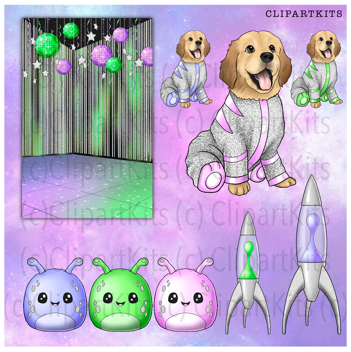 Intergalactic Add-On | Complete Clipart Set