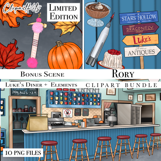 September Limited Edition Art Set BONUS Scene | Complete Clipart Set
