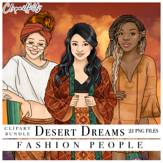 Desert Dreams FASHION | Clipart Set