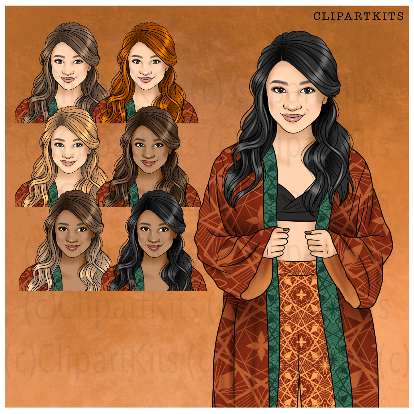 Desert Dreams FASHION | Clipart Set