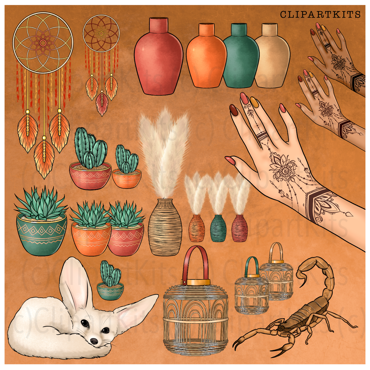 Desert Dreams ELEMENTS | Clipart Set