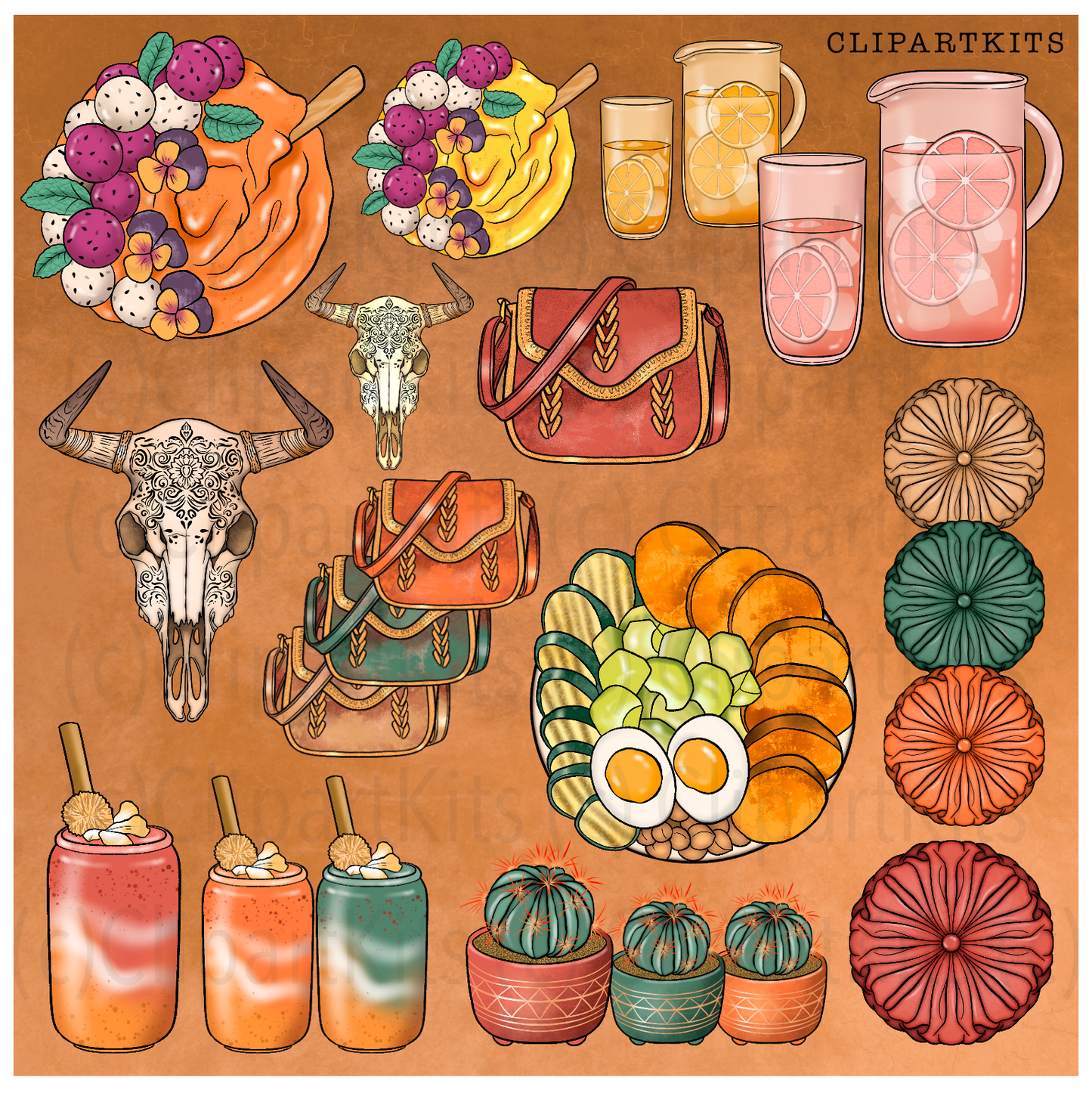 Desert Dreams ELEMENTS | Clipart Set