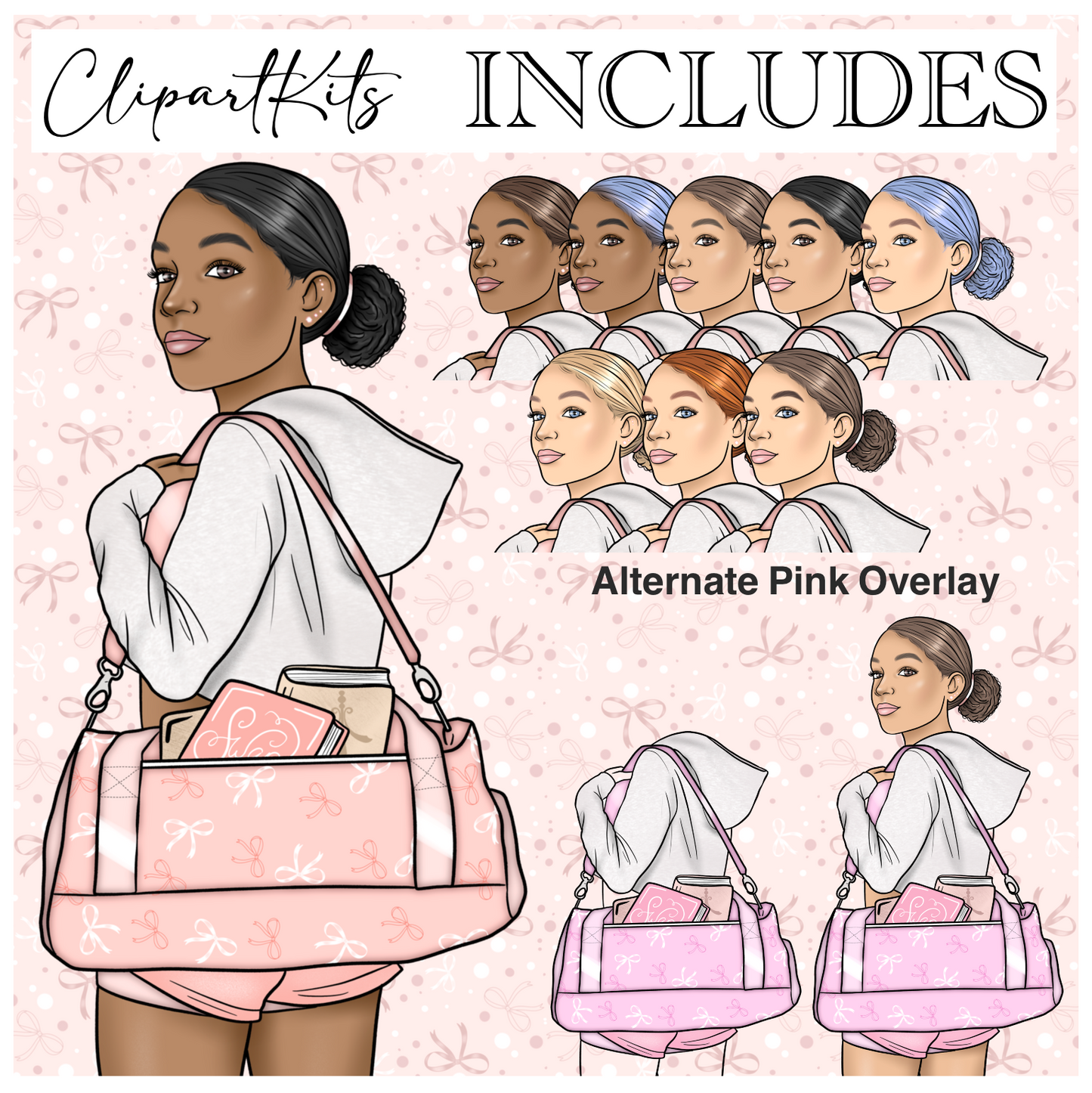 Books and Ballet | Complete Clipart Set