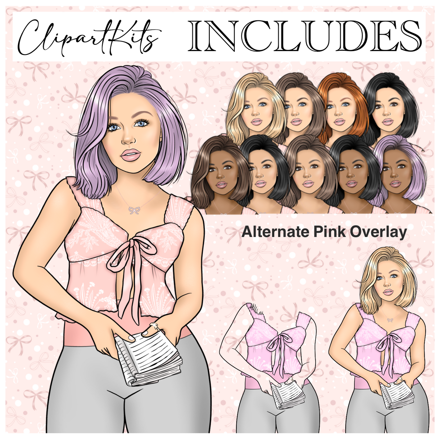 Books and Ballet | Complete Clipart Set