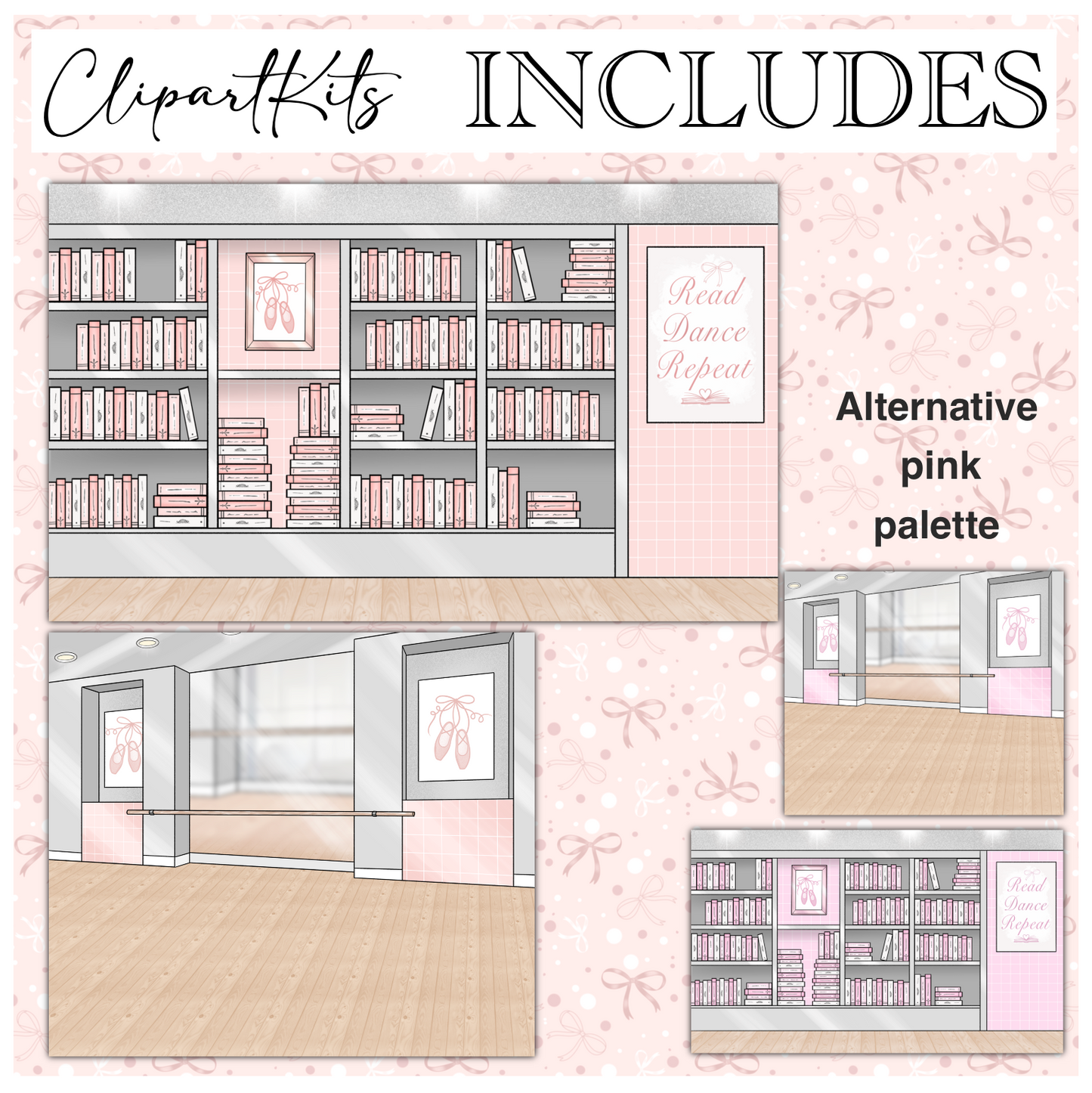 Books and Ballet | Complete Clipart Set