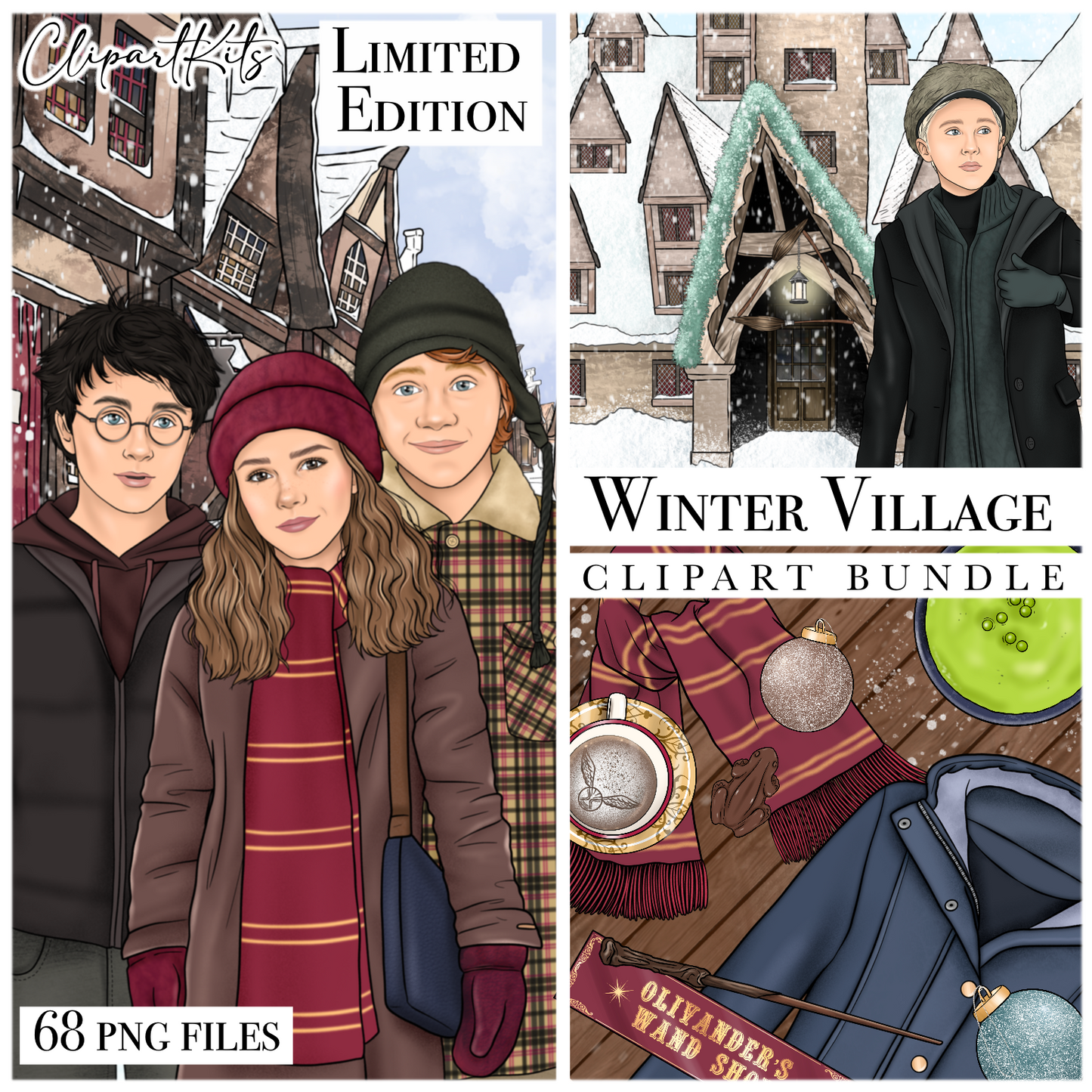 October  Limited Edition Art Set | Complete Clipart Set