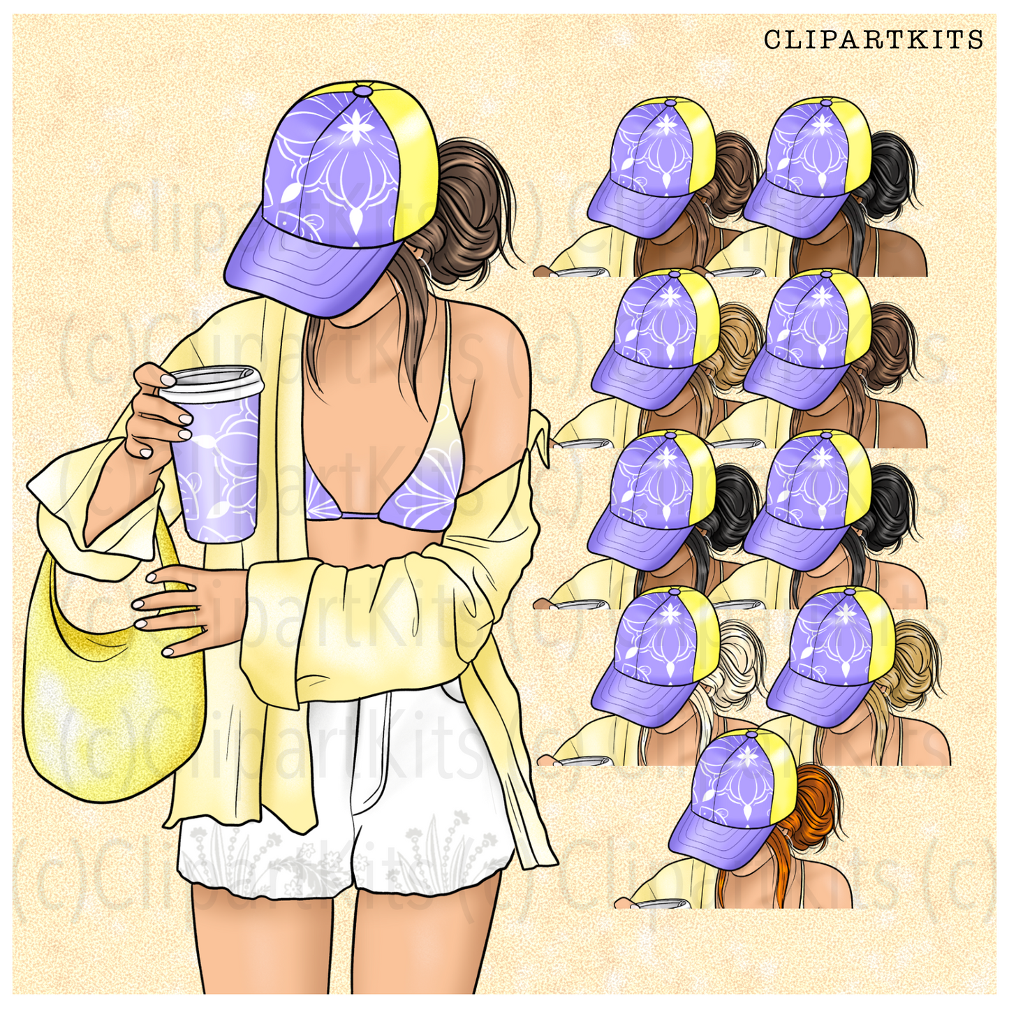 Beach Picnic | Complete Clipart Set