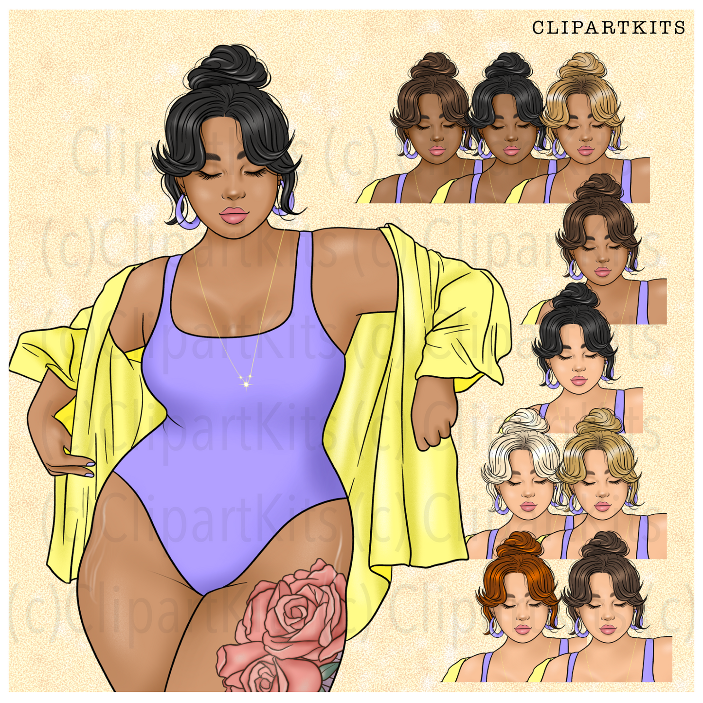Beach Picnic | Complete Clipart Set
