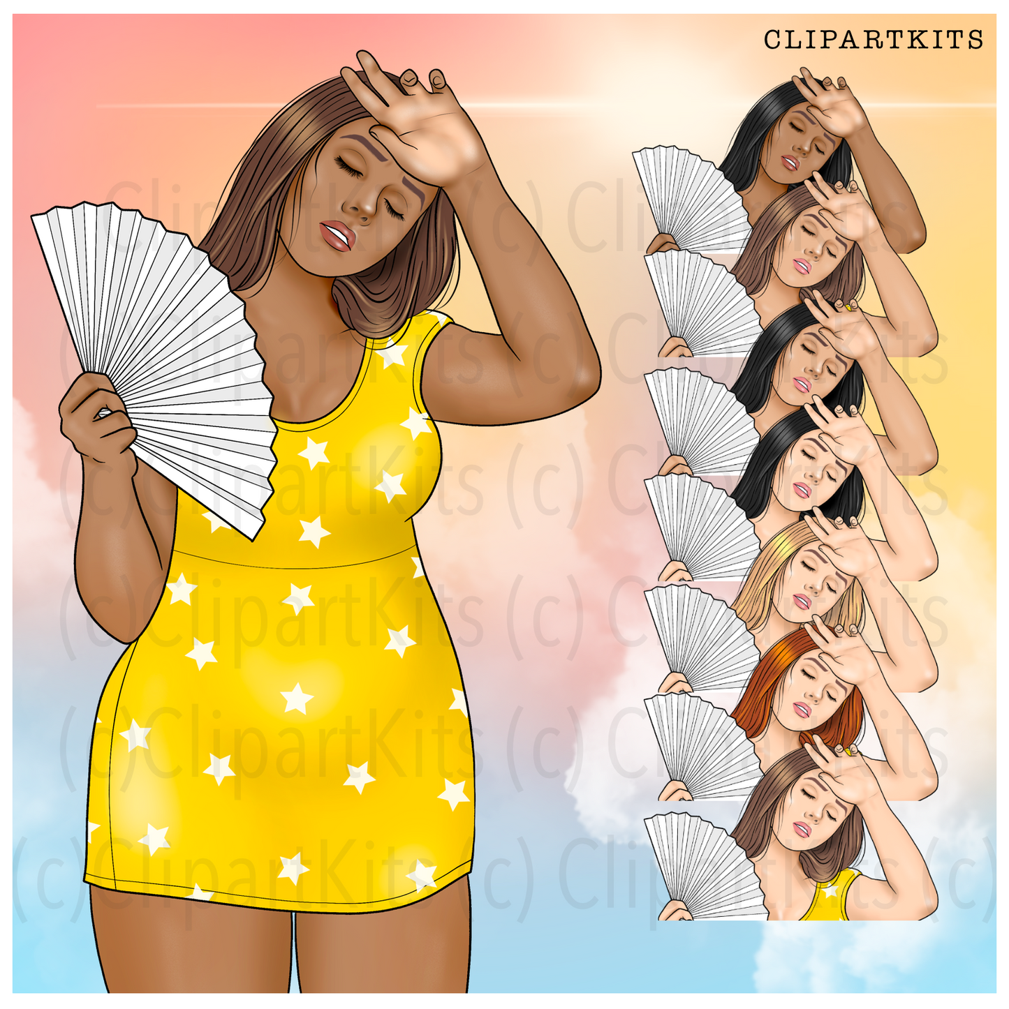 Hot As Balls / Heatwave | Complete Clipart Set