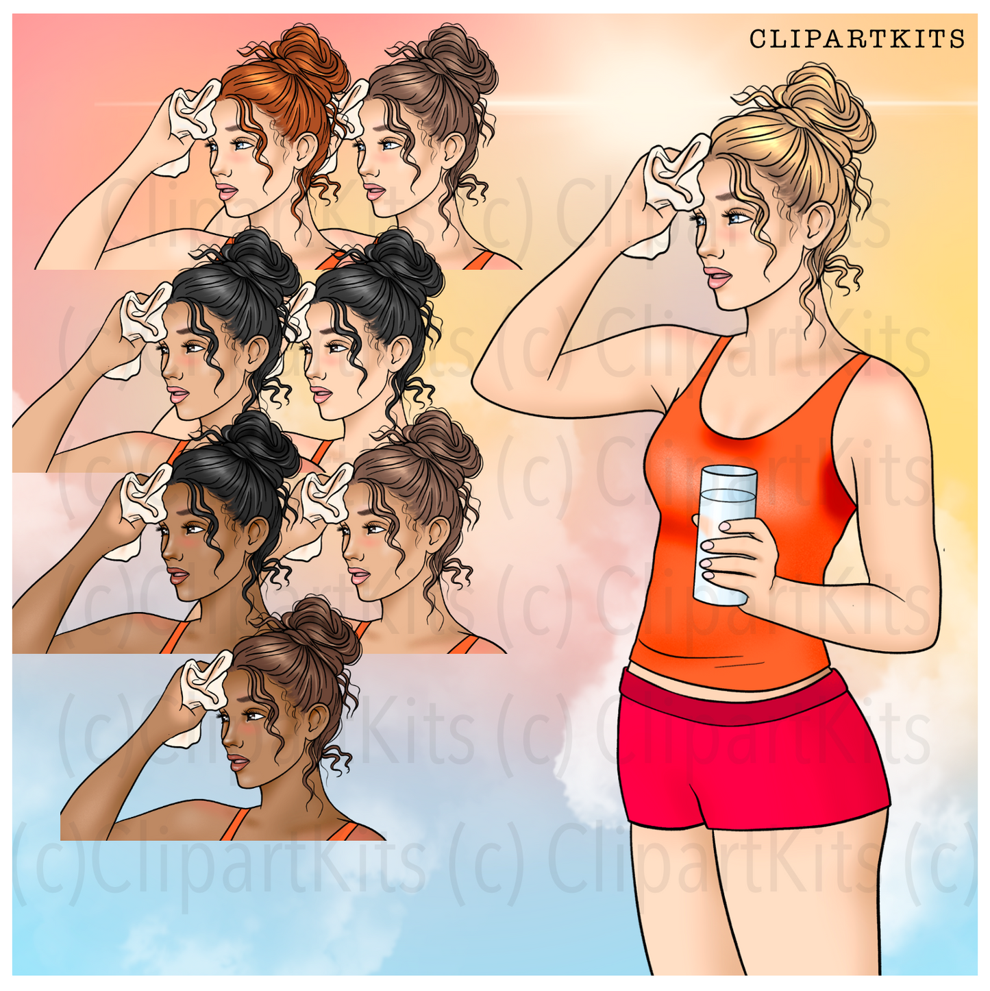 Hot As Balls / Heatwave | Complete Clipart Set