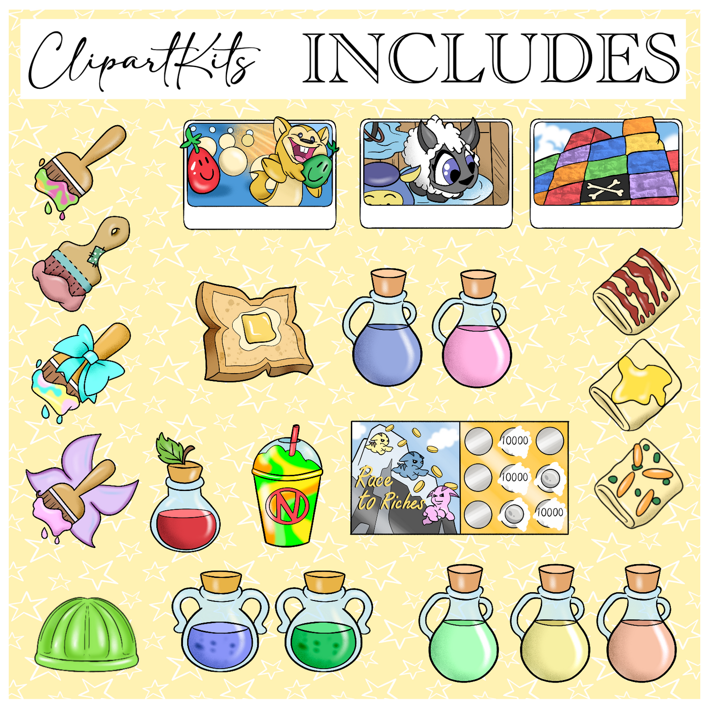 Neo Girlie - Available for a Limited Time  | Complete Clipart Set
