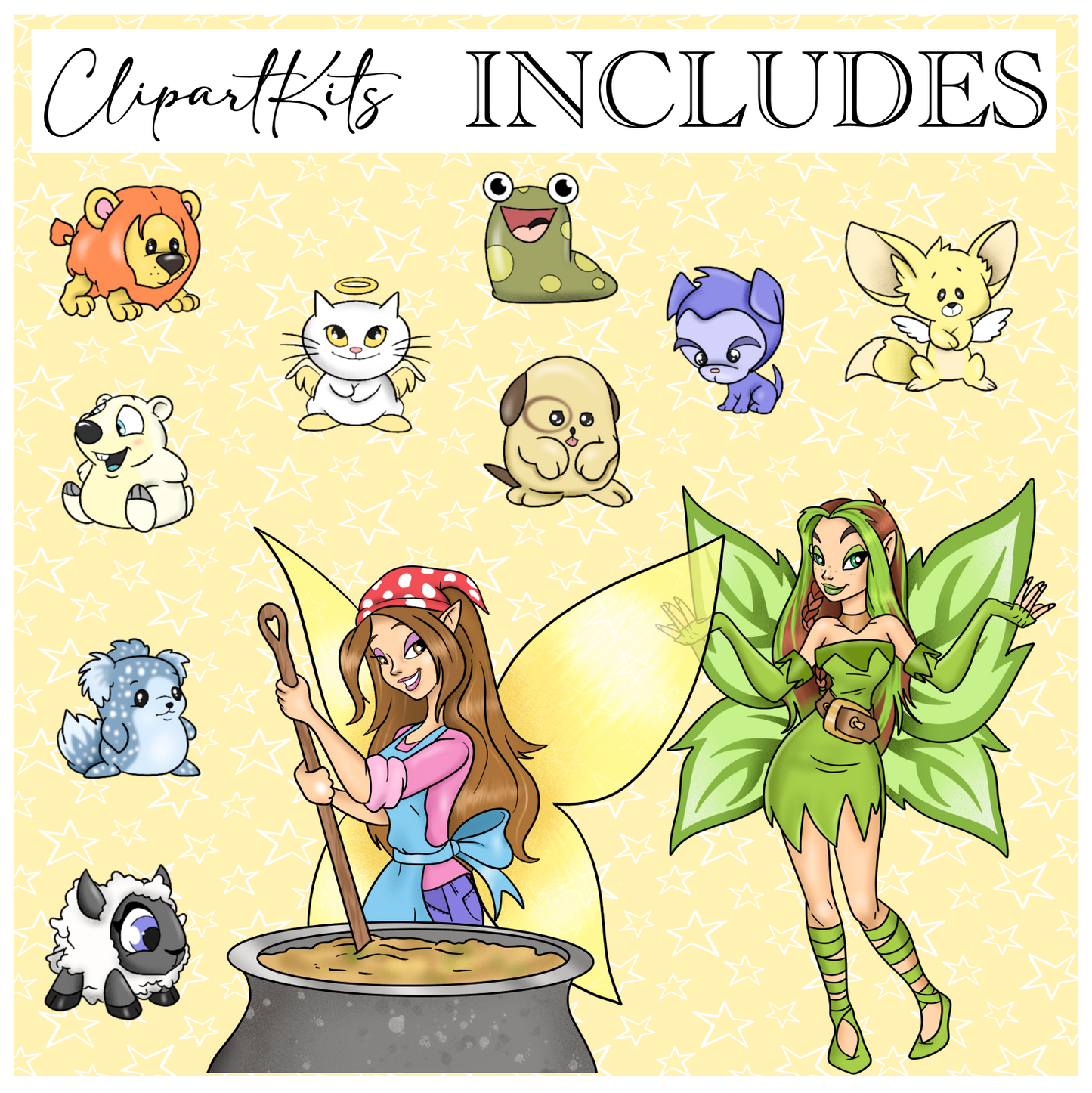 Neo Girlie - Available for a Limited Time  | Complete Clipart Set