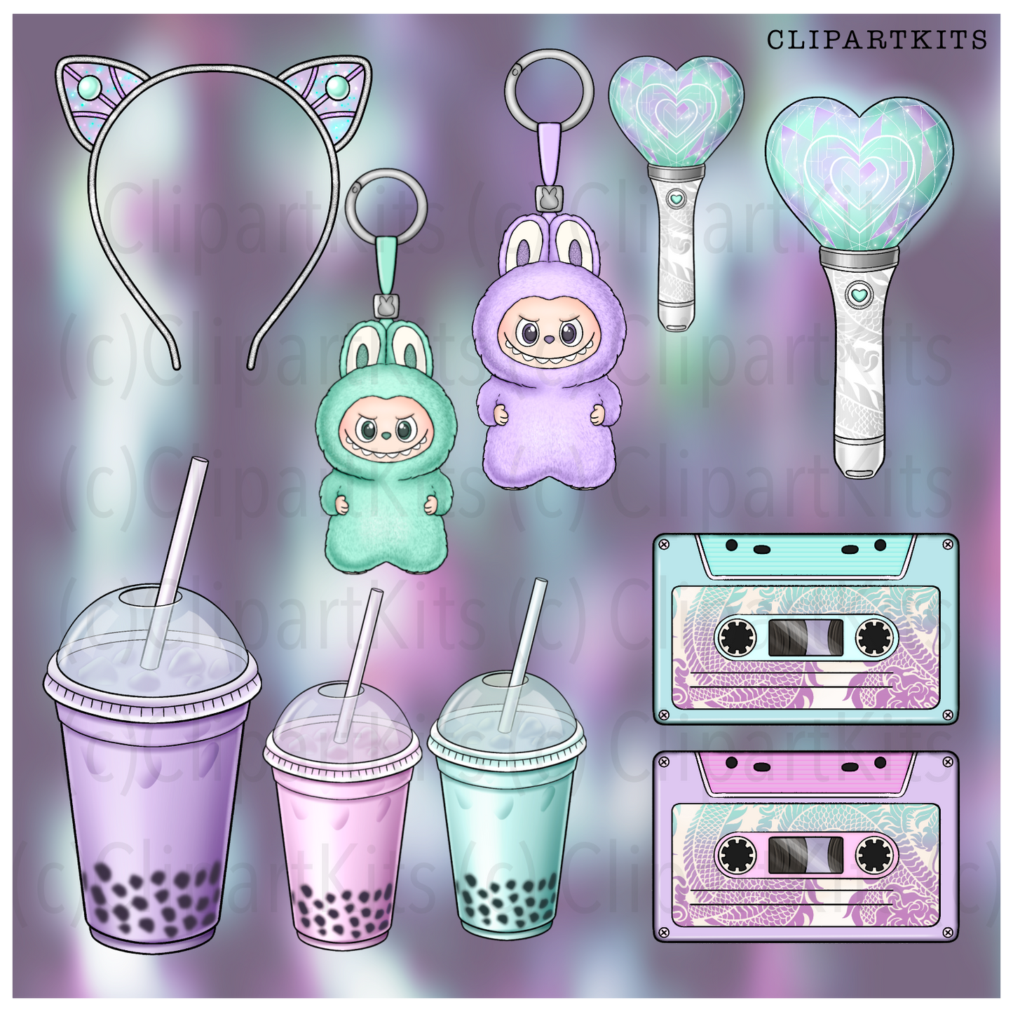 Popstar | Complete Clipart Set