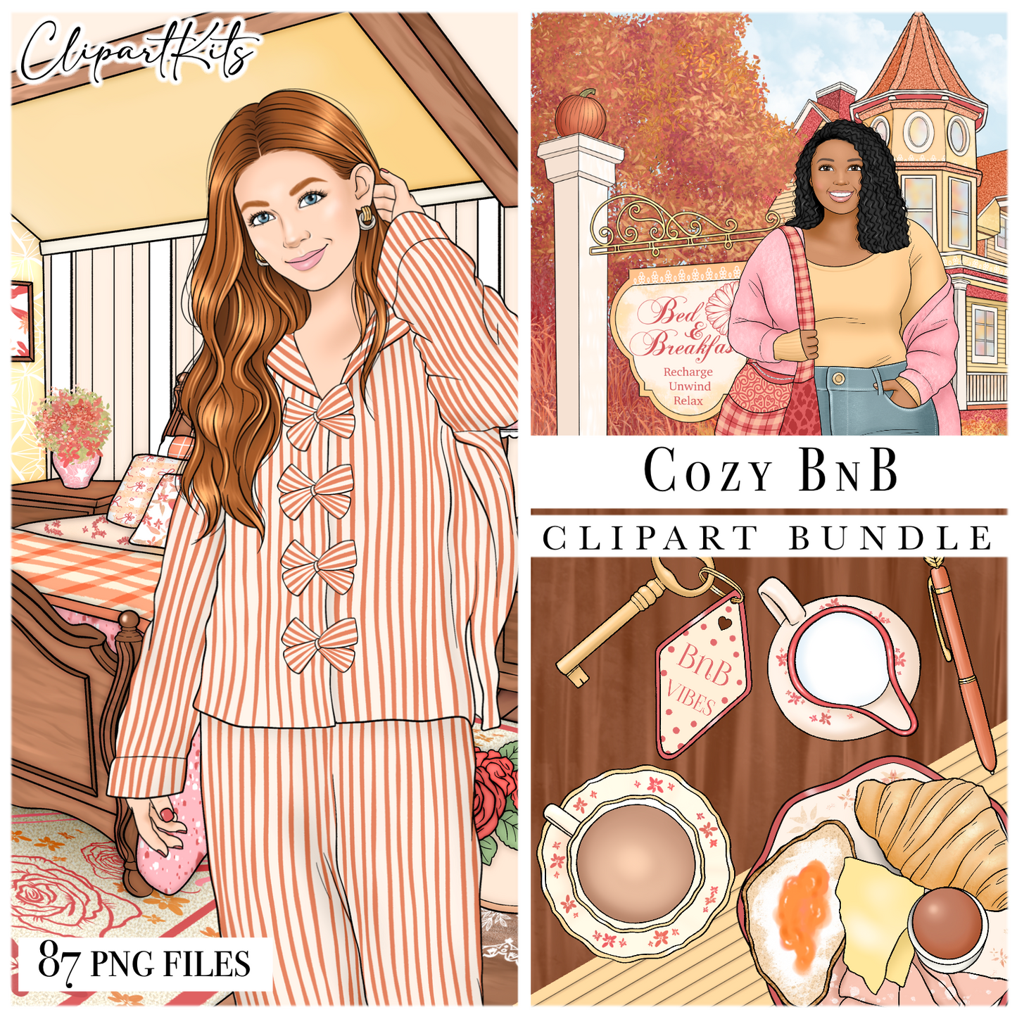 Cozy BnB | Complete Clipart Set