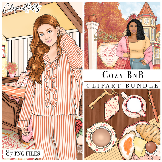 Cozy BnB | Complete Clipart Set