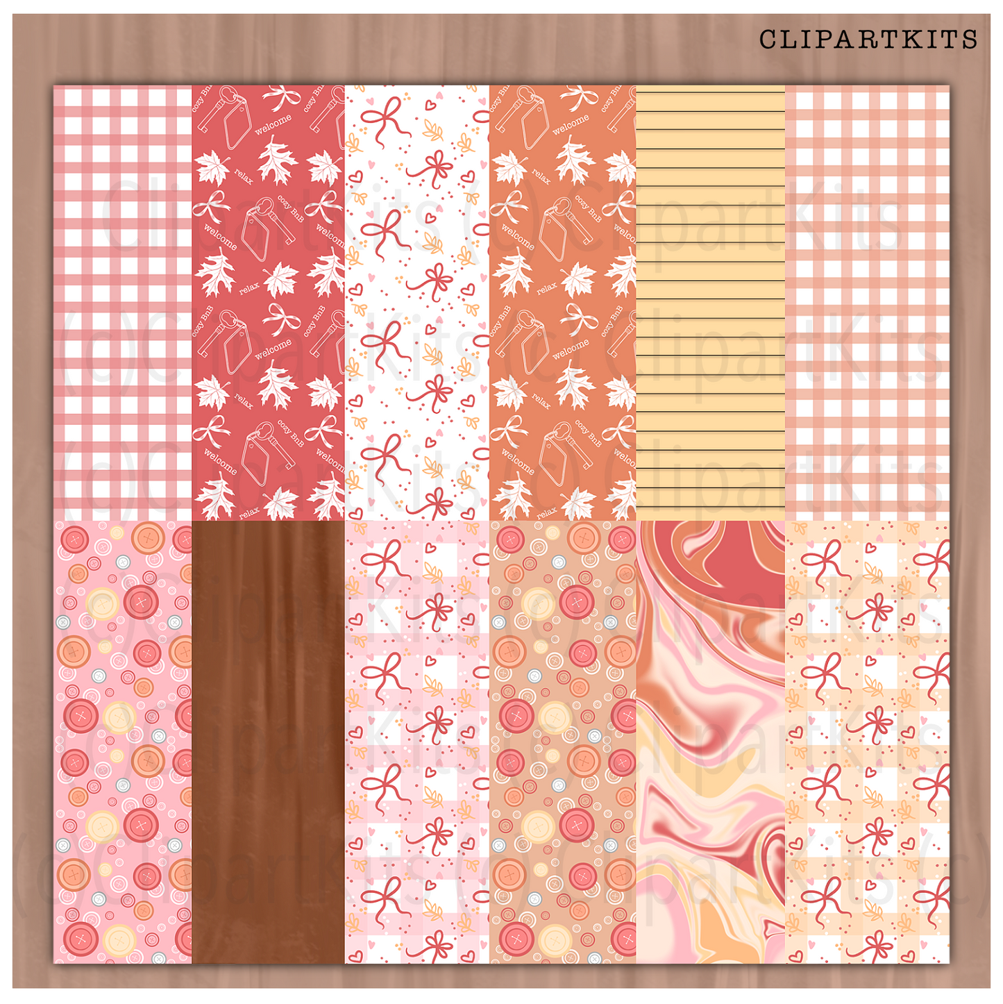 Cozy BnB | Complete Clipart Set