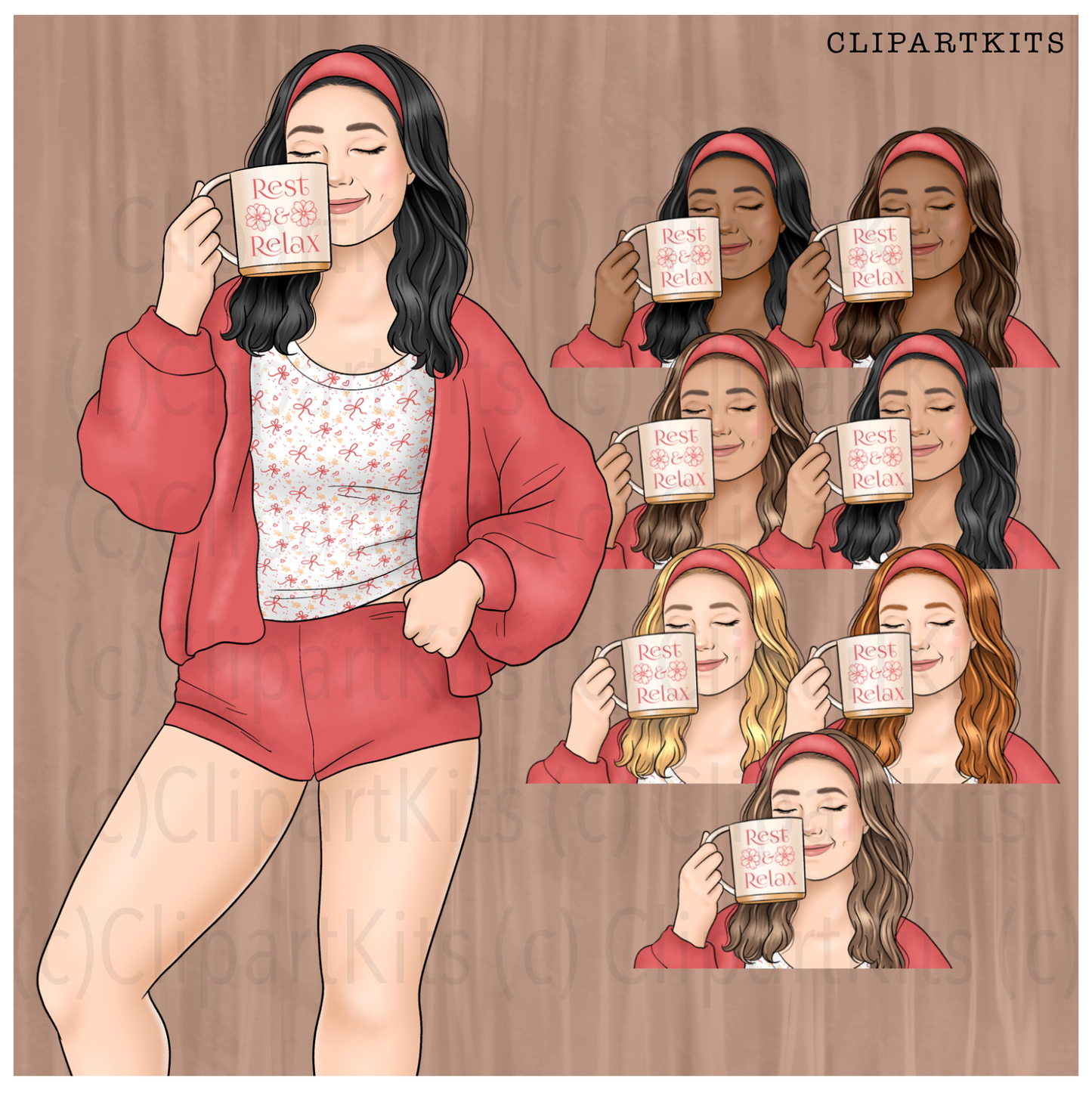 Cozy BnB | Complete Clipart Set