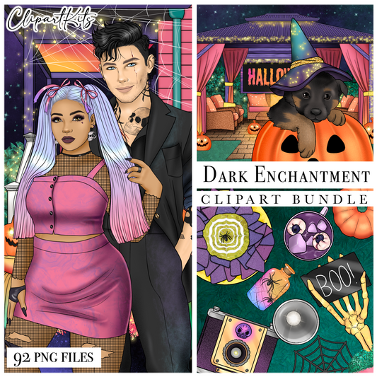 Dark Enchantment | Complete Clipart Set