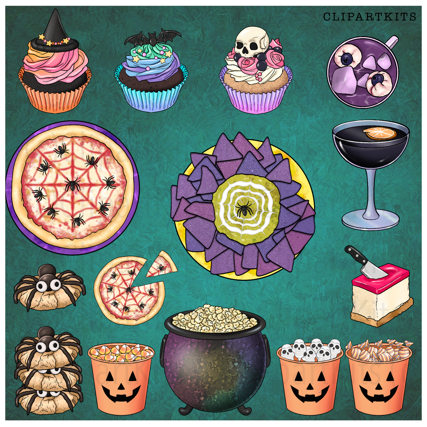 Dark Enchantment | Complete Clipart Set