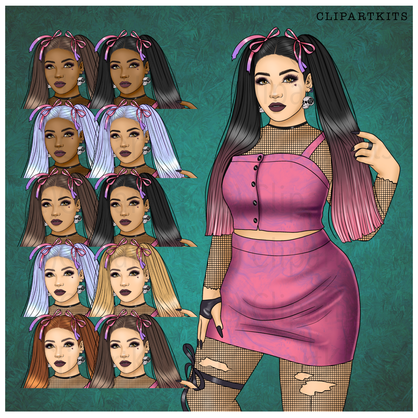 Dark Enchantment | Complete Clipart Set